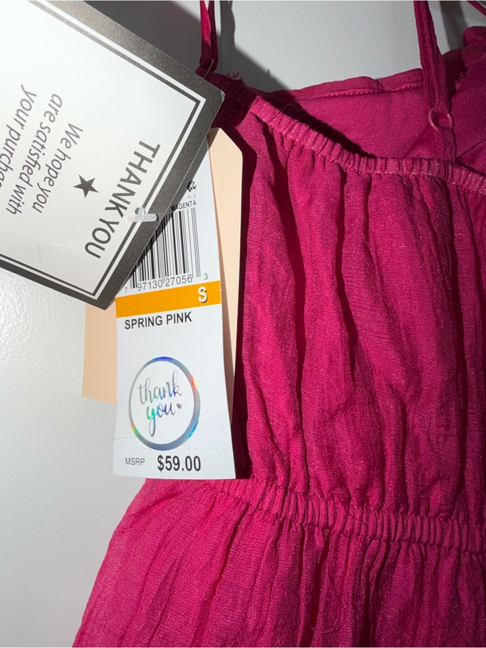 City Studio NWT Magenta Floral Tiered Mini Dress | Size Small - Picture 6 of 8
